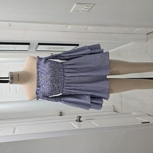 Smocked Off-Shoulder Tunic Top